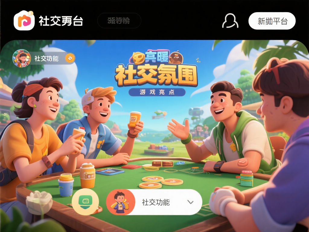 此外，平台的社交功能也是一大亮点。玩家可以轻松与好