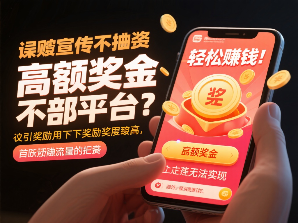 虚假宣传的诱惑：部分平台通过“高额奖金”或“轻松赚